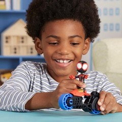 Miles Morales Action Figure with Toy Motorcycle, Preschool Toys, Ages 3 and Up