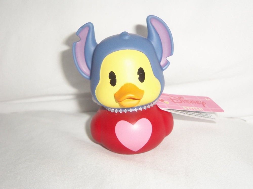 DISNEY STITCH – VALENTINE’S DAY – Rubber Duck – Mini Figure – 2.5″