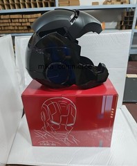 Iron Man Full Black Helmet MK5 1/1 Electronic Voice-controlled Mask Cosplay Prop