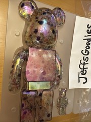 Medicom BE@RBRICK x Anever clear 400% and 100% set Bearbrick