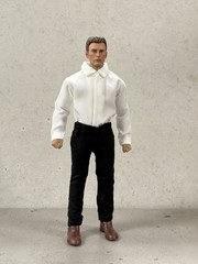 SU-SUIT-BK: 1/12 Black Slim Suit for Mezco or Nota NT-01 NT-02 NT-02W body