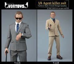 VORTOYS V1023 1/6 Scale Male Agent Killer Suit Clothes Fit 12” Figure Body
