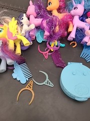 My Little Pony mixed lot of 9 with accessories various colors