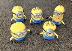 Thinkway Toys Despicable Me Minions Talking Figure DAVE BOB TIM STUART Lot Of 5