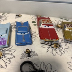 Lot of 10 Disney Pixar Cars Die Cast & Plastic And Keychain Variety!!