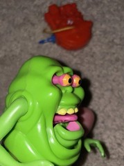 KENNER Real Ghostbusters Super Fright Features SLIMER Green Ghost w/ Proton Pack