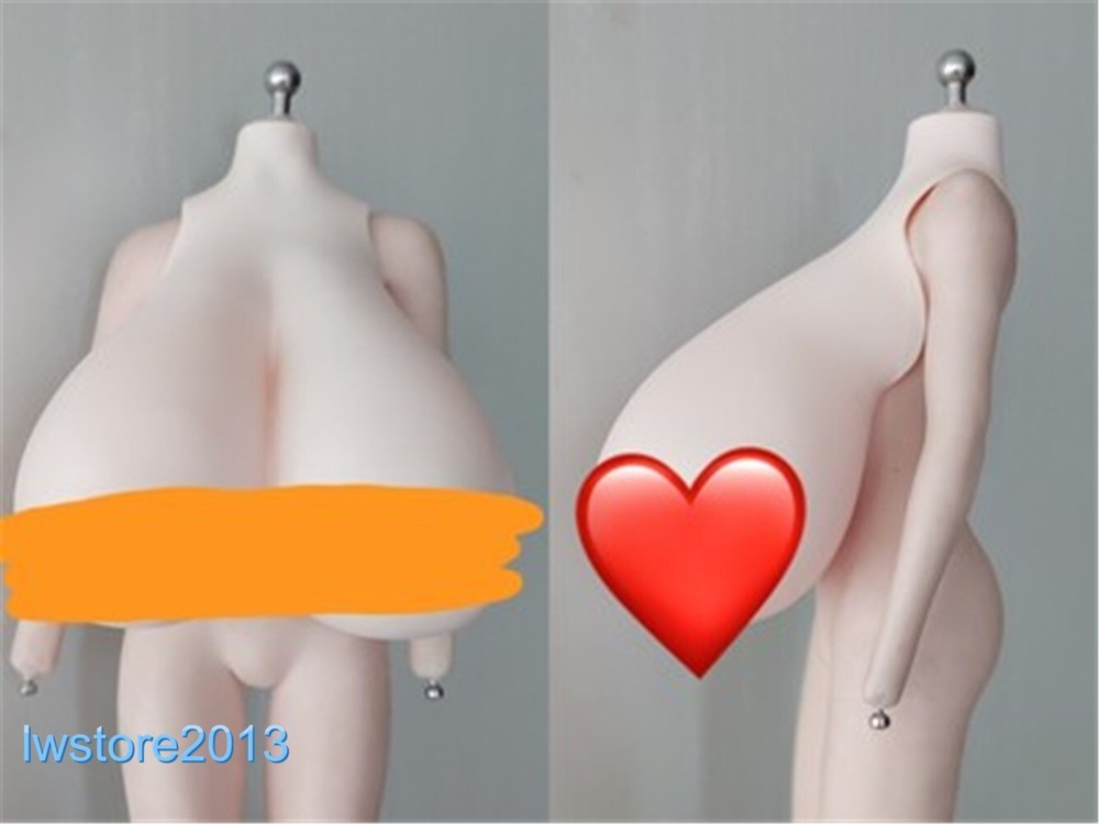1:6 Suntan Large Breast Bust Cover Model For 12” Female TBL Action Figure Body