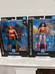LOT 2x McFarlane DC Multiverse Collector Edition Wonder Woman 7″ & Hawkgirl