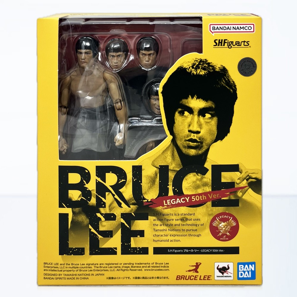 Bandai S.H.Figuarts Bruce Lee (Legacy 50th Ver.) Action Figure In Stock USA