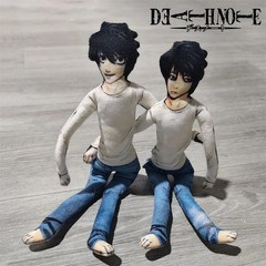 Death Note L·lawliet Figure Doll Abstraction Twistable Plush Iron Wire Flexible