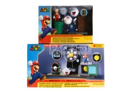 Set of 2 Jakks 2.5 Mario Spinning Spirit House Diorama + Spinning Spirit Playset