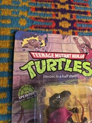 TMNT Teenage Mutant Ninja Turtles 1988 Splinter Figure 10 Back Unpunched NEW