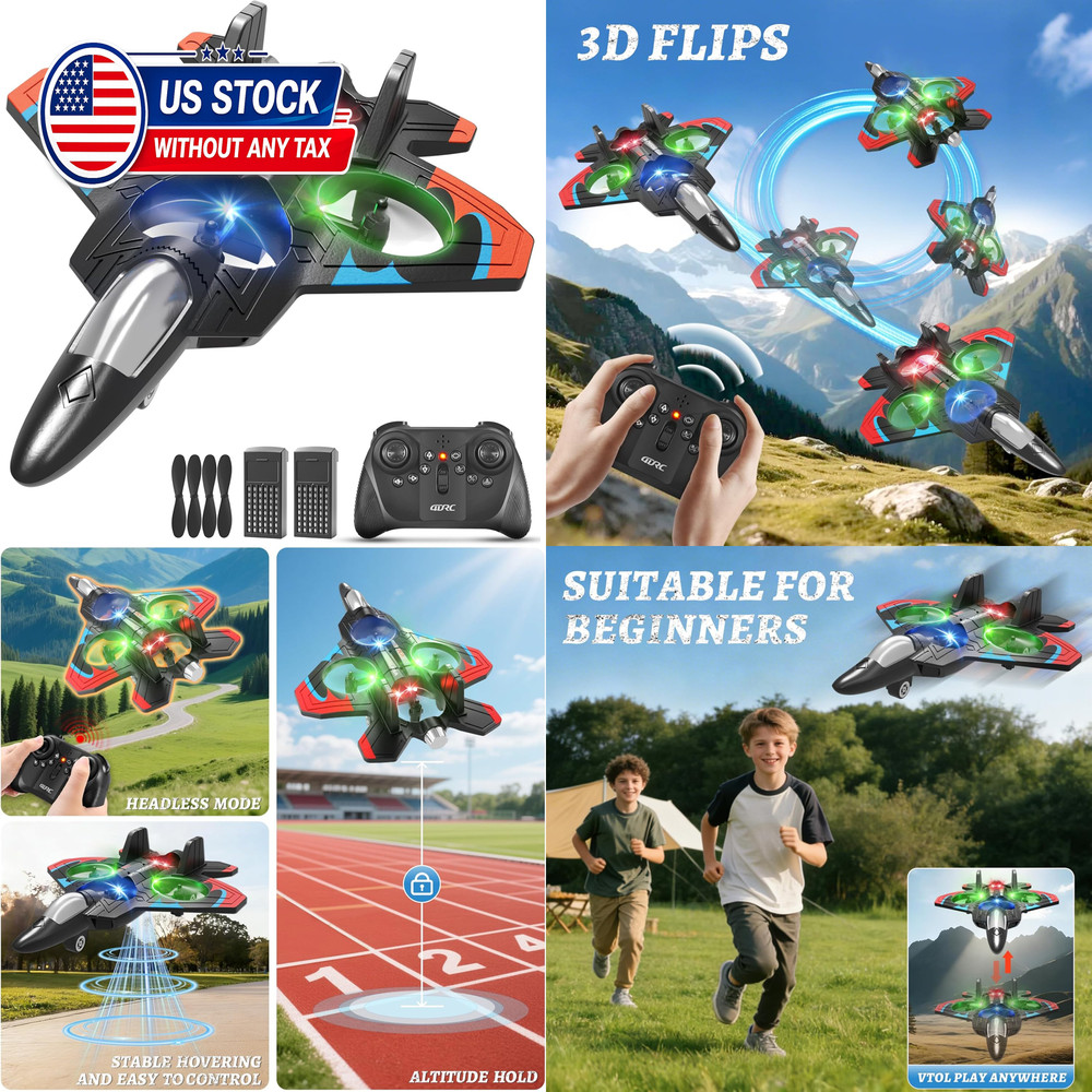 Foam Remote Control Airplanes RC Planes for Kids Adults, RC Airplane Fighter Jet