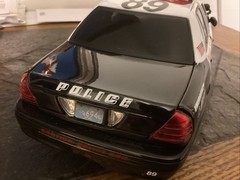 1/18 Melrose K-9 Black And White Police Car By MOTOR MAX •Discontinued• RARE