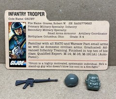 GI Joe 1982 Grunt V1 Straight Arm Complete Clean & Tight! Vintage Hasbro ARAH