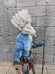 Custom 3d Printed Aztec Komodo 1.0 Headsculpt For Mythic Legions 1/12 figure