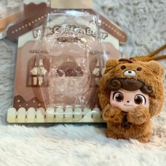 Q.Kid Milk Coffee Bear Limited Edition Figure Plush Pendant Art Toy Hot Gift 9CM