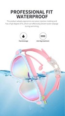Kids Swimming Goggles (3-15 Years) – Big Frame HD View, Anti-Fog, No-Leak