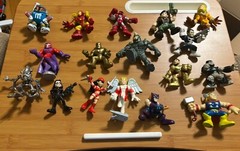 Hasbro Marvel Super Hero Squad Lot of 17 Action Figures Iron Man Rhino Star Wars