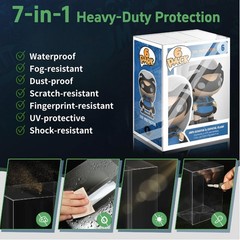 6 Pack Clear Display Cases for 4-Inch Figures – Dust & Scratch Resistant