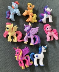 My Little Pony Mini PVC Figures 2” Lot of 8 Hasbro- Candace, Pinkie, Rainbow….