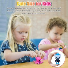 Flexible 8-Pcs Miniature Animal Figurines – Educational Ocean Toys for Kids