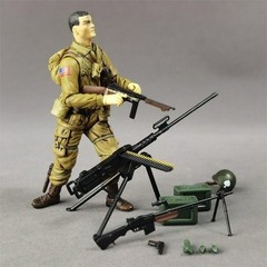 1/18 WWII US Military Soldier Action Figure, Articulated Collectible Model Toy