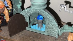 GITD Custom Castle Grayskull Orb and Short Holder by He-Bro