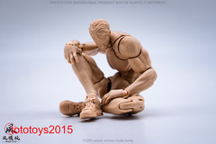 US Wind Toys 1/12 Flexible Man Jointed 6″ Male Action Figure Head Body Model Toy