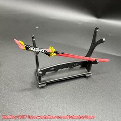 Painted 1/12 Red Sword Weapon Decor Model For 6″ Action Figure notaman vtoys