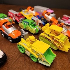 PAW PATROL Car Lot Mixed Die Cast & Plastic Skye Marshall Chase Rocky+
