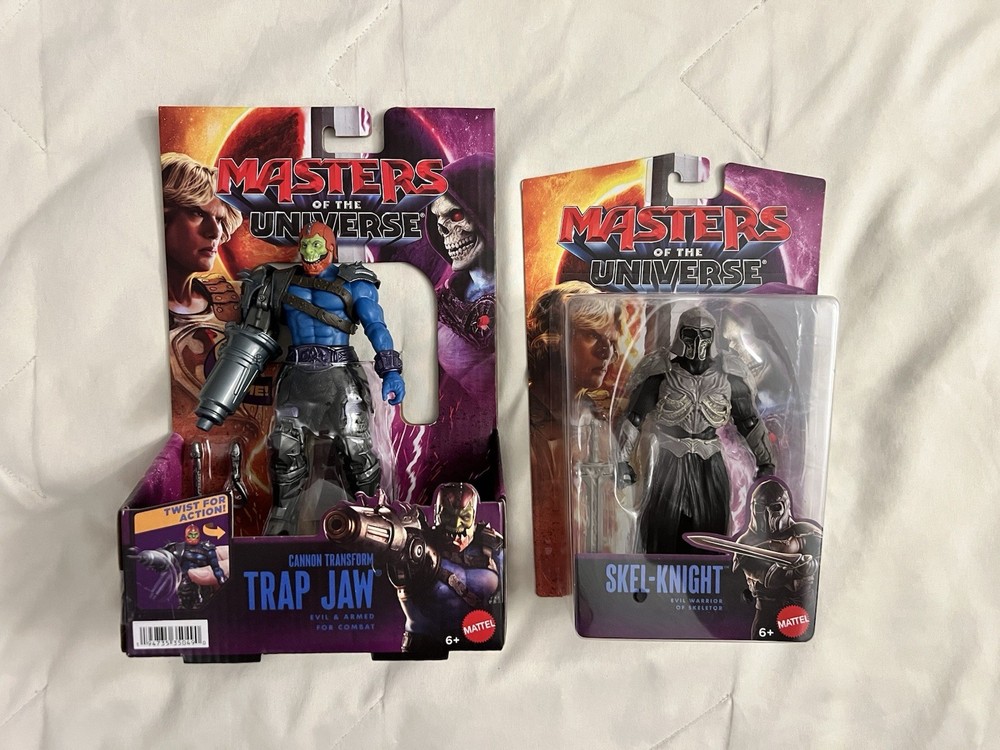 Masters of the Universe MOTU Cannon Transform Trap Jaw and Core Skel-Knight