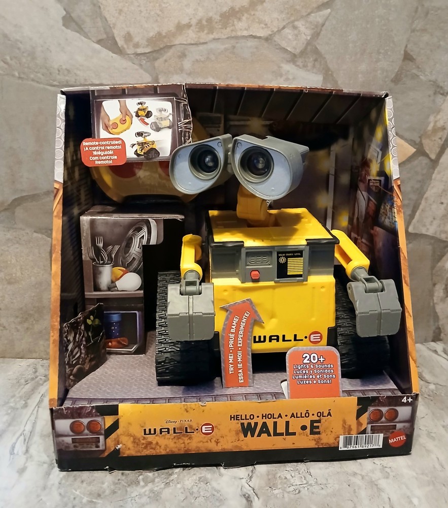 Hello Wall-E NEW Disney Remote Control Robot W/ Lights & Sounds Mattel