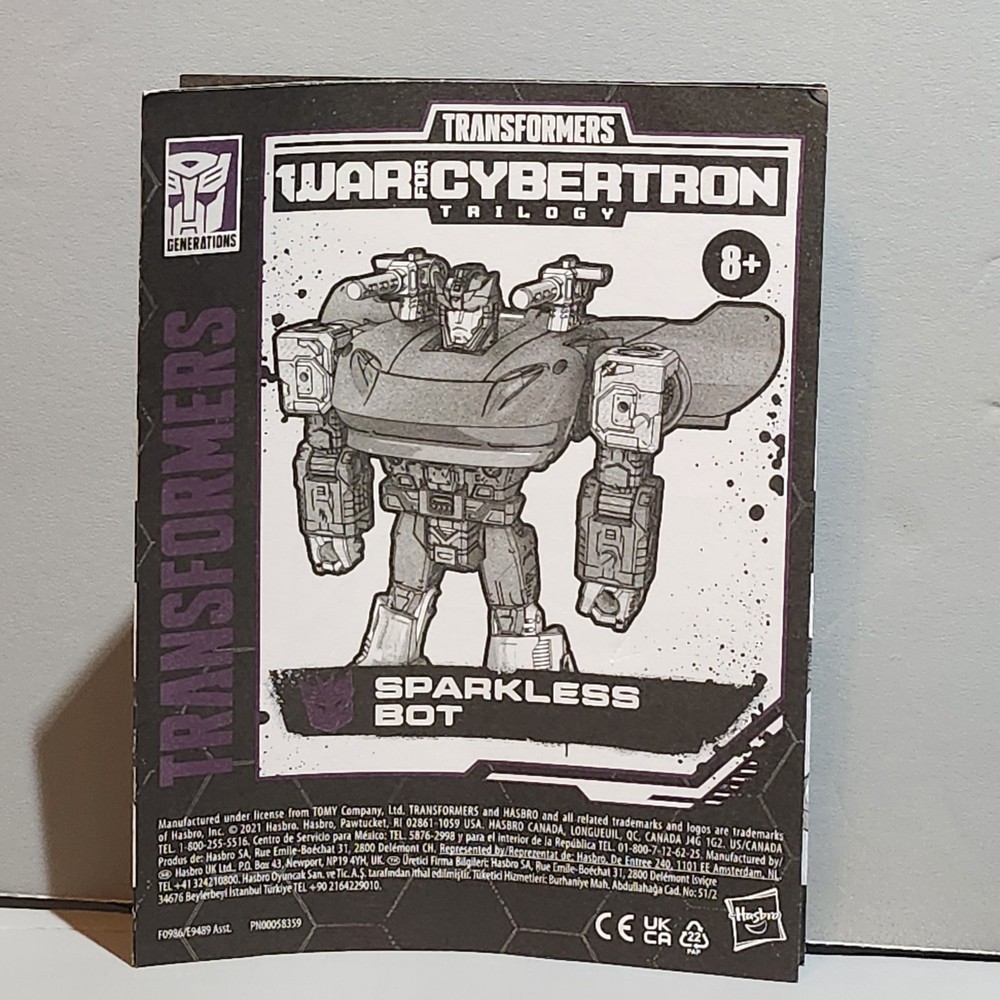 Transformers WFC Netflix Siege Deluxe Walmart SPARKLESS BOT – INSTRUCTIONS ONLY