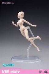 86TOYS 1/12 T86-ST Flexible 6″ Slim Female Joint Action Figure Head &Body Model