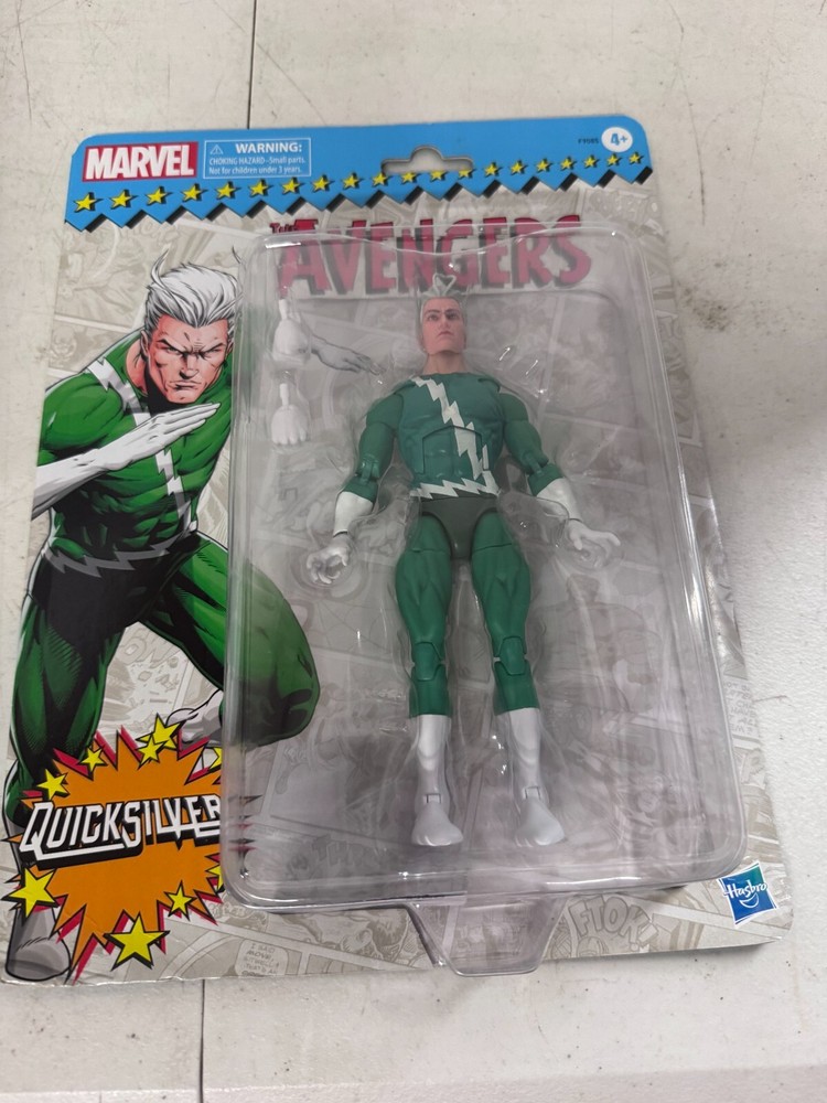 Marvel Legends Retro 6 In Action Figure The Avengers Exclusive Quicksilver READ