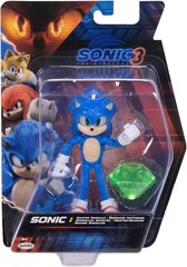 Sonic The Hedgehog 3 Movie 5” Sonic Action Figure w/ Emerald New Gift