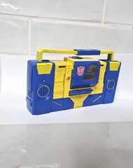 TRANSFORMERS G1 BLASTER “BLOCKBUSTER” +STEELJAW Custom Toy figure in Custom box