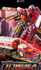 SAMG Metal Cardbot S Gigantrex Transforming Robot Action Figure Toy