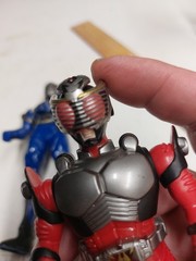 Karmen Rider BLUE KNIGHT and RED FIGURE As Shown R42 6 Inch Lot Of 2