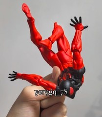 In US! MESS TOYS Symbiote Spider-Man Action Figure Model Joint Mobility Toy Gift