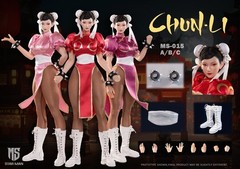 MS-015B: Star Man 1/6 Street Fighter Chun-li Female Action Figure (Pink Ver.)