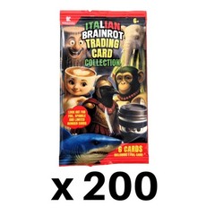 Italian Brain Rot Trading Card Collection Pack – Lot of 200 Sealed Packs