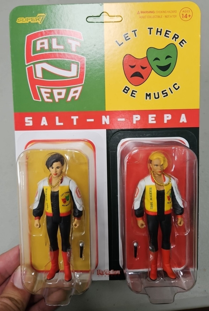 Salt N Pepa Let There Be Music Reaction Figures Super7 New Free Shipping