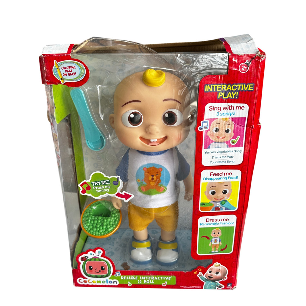 Cocomelon Deluxe Interactive JJ Doll Feed Dress Sing With Me