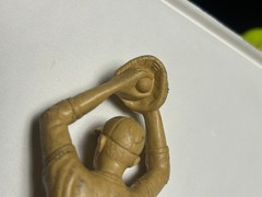 Vintage Marx Plastic Baseball Football Action Figures 60’s Lot of 2