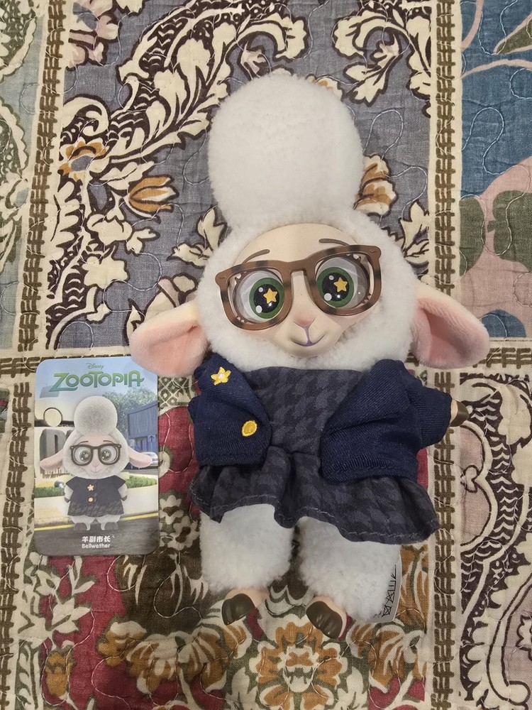MINISO Zootopia Series Blind Box Bellwether Figure Plush Keychain