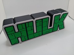 Hulk incredible HULK logo lightbox light box sign for comic / figure displays