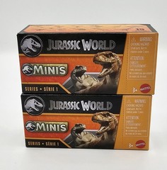 NEW Lot Of 2 Jurassic World Minis Series 1 Blind Box Dinosaur Action Figures