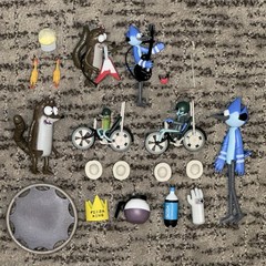 Cartoon Network Regular Show Jazwares Figure Lot Rigby Mordecai Guitar Too Cool